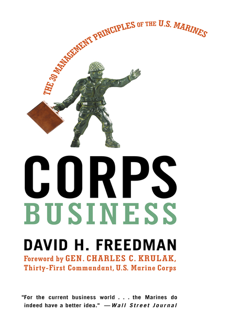 Title details for Corps Business by David H. Freedman - Available
